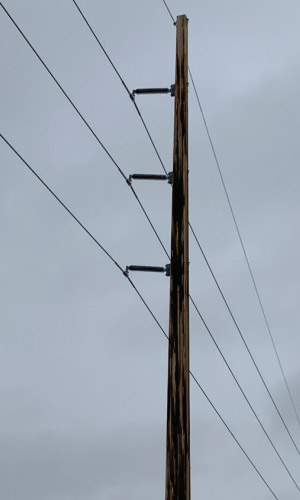 Example of Laminated Wood Pole